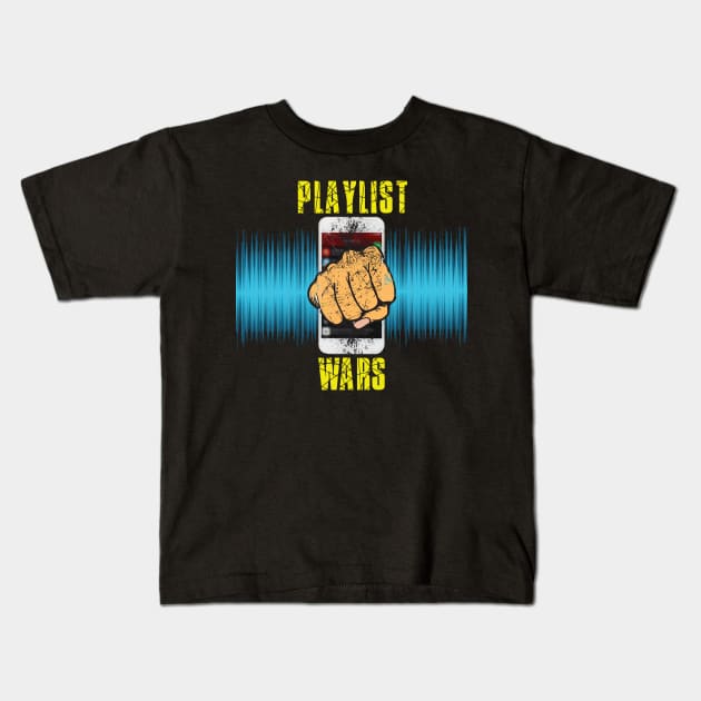 Playlist Wars Main Logo Kids T-Shirt by playlistwars